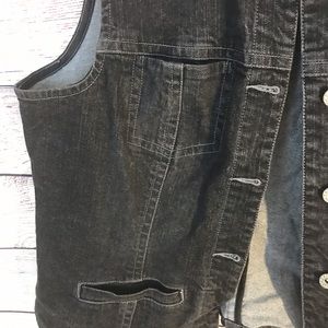 Veste En Jean Femme Chico's Platinum Taille 3 - Perles Bleu Foncé, état Super !